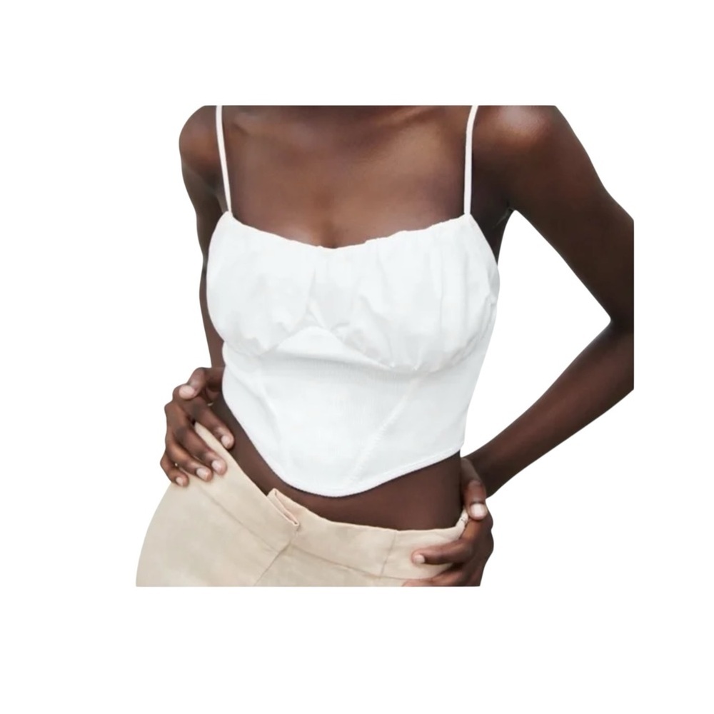Zara Corset Style Crop Top